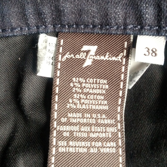 7 for All Mankind Blue Jeans NWT Pre-owned - Picture 8 of 8